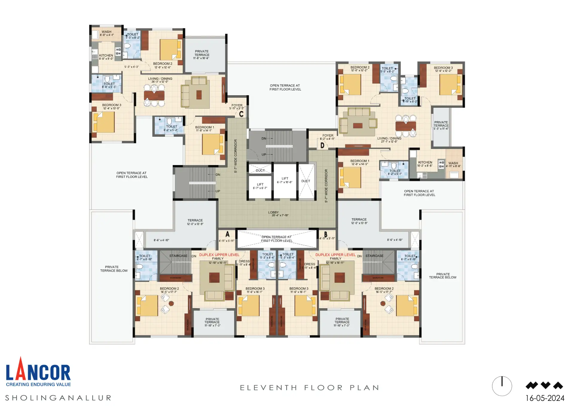 Typical 11th Floor Plan